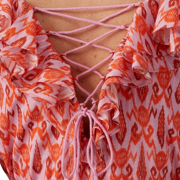 Figue Tahlia Dress Toledo Ikat Pink, Large FIGUE3044117C50116 - Picture 12 of 12